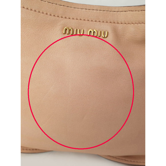 Miu Miu 2way Shoulder Bag Pink Beige Brown - Picture 6 of 9